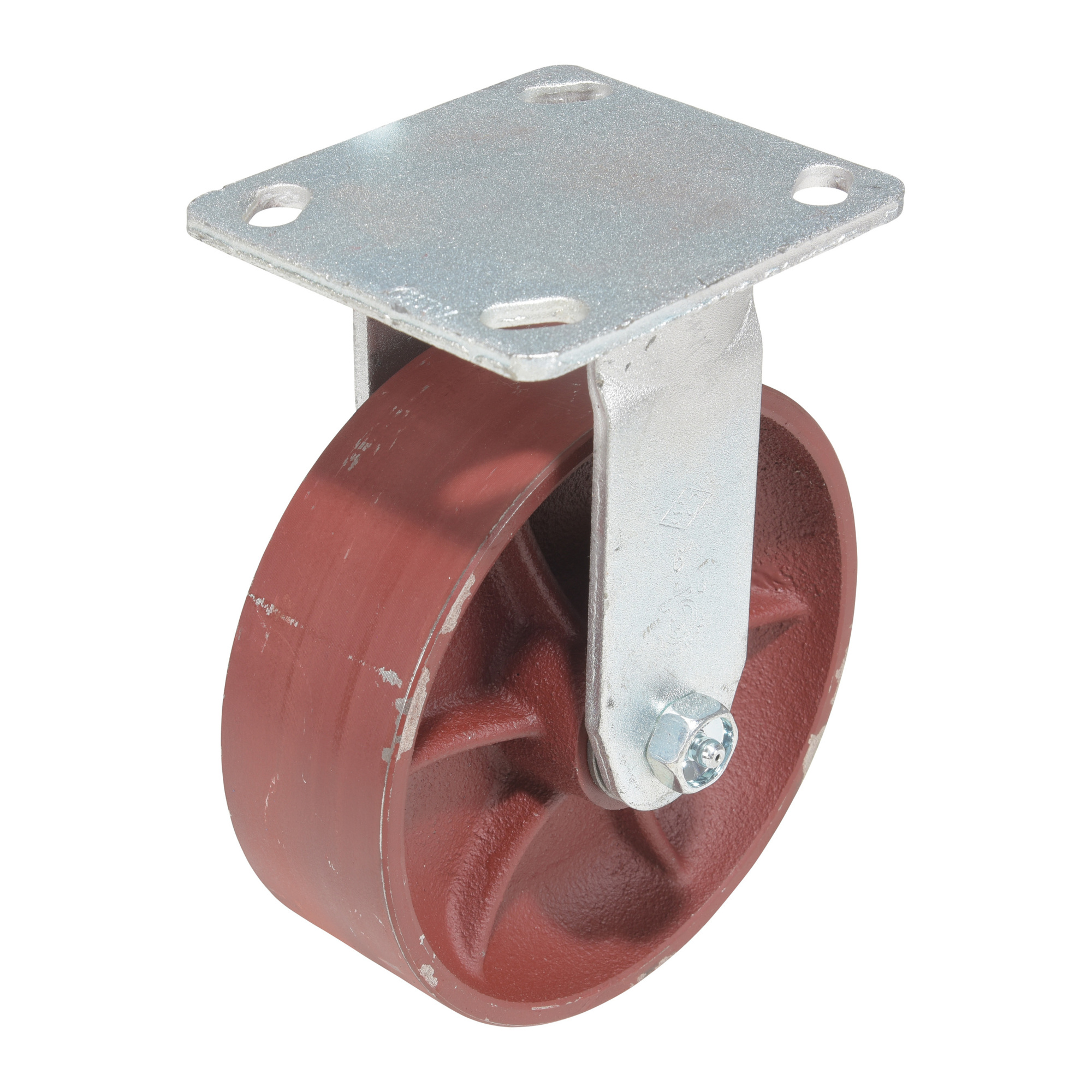 Vestil Ductile Steel Caster - 6in. Diameter, Heavy-Duty, Impact Resistant, Model# CST-VE-6X2DS-R